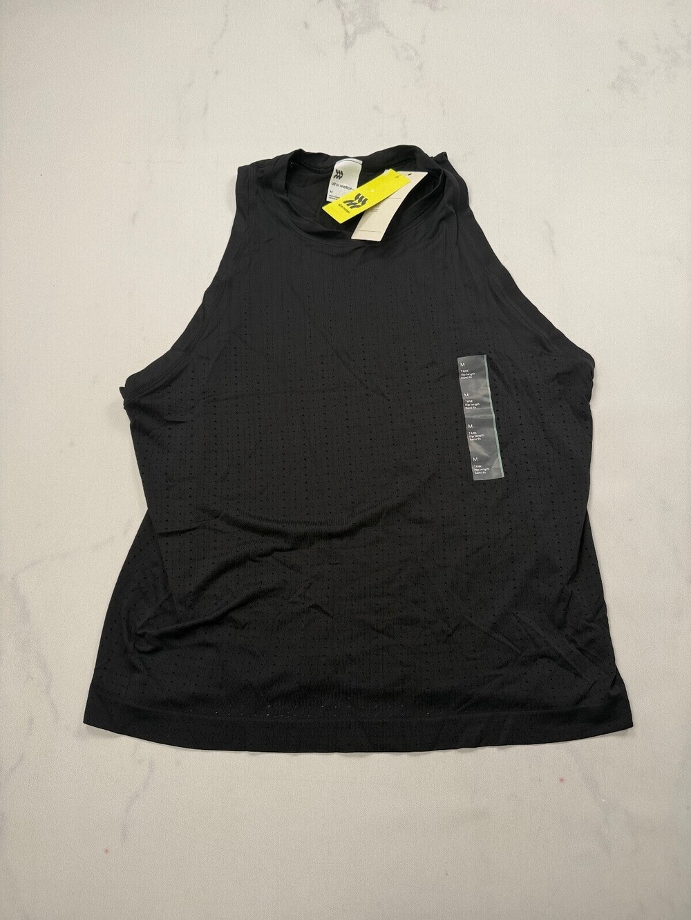 All In Motion Tank Top Black Current Minimalist - Womens M